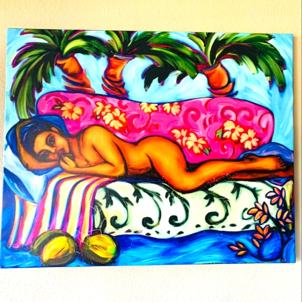 "Nude Under Sea" Signed Kim McDonald 86/250 LIMITE